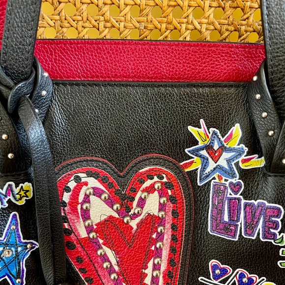 Limited Edition & Rare Brighton Leather Love Scribble Purse with Dust Bag - Picture 11 of 16